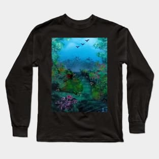 Beautiful garden landscape Long Sleeve T-Shirt